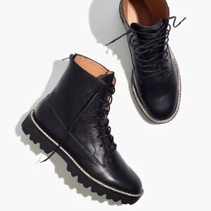 Madewell Black Combat Boots